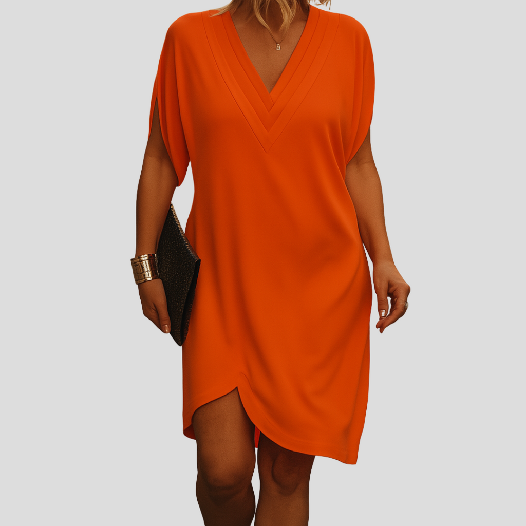 Ophelia™ – Elegantes Wickelkleid mit V-Ausschnitt