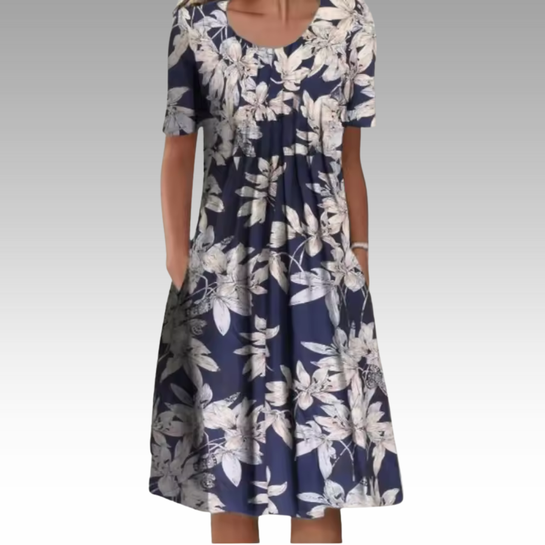 Ziva™ – Elegantes Kleid mit Blumenmuster und Bauchabdeckung