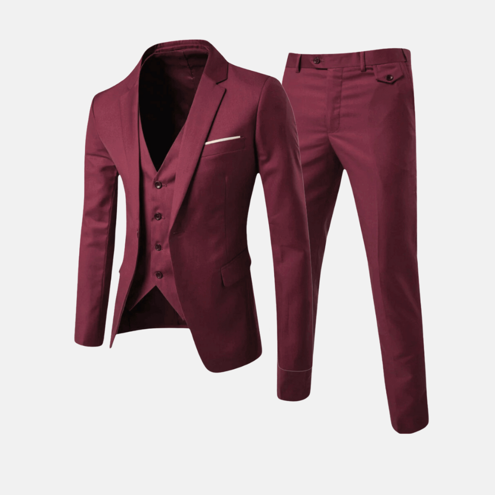 Alonzo™ | Vollständiger Raffinierter (Jacke + Hose + Weste)