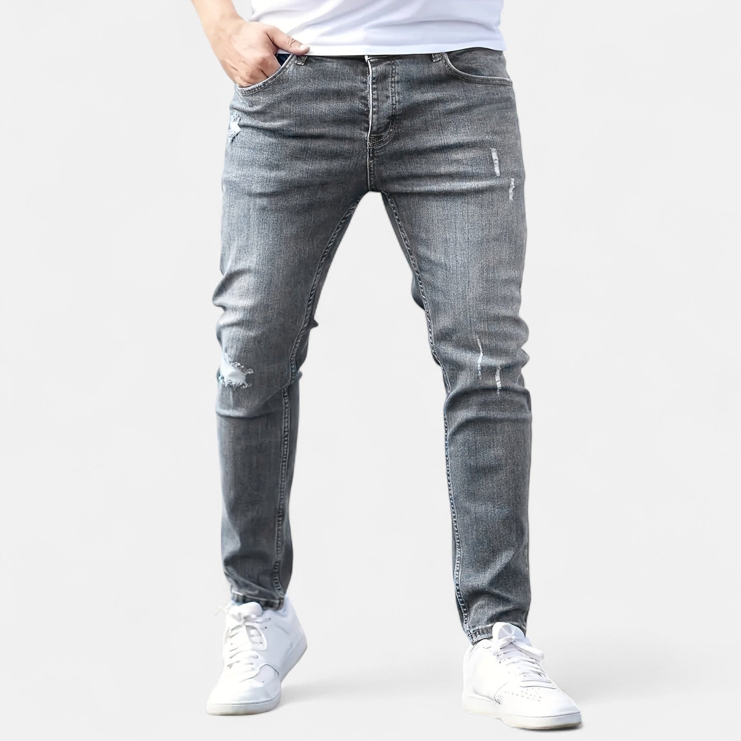 Ermes™ | Slim-Fit-Jeans mit zerrissenem Design