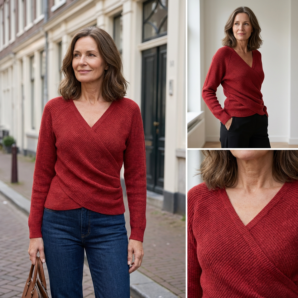 Anette™ -  Luxuriöses Oberteil mit V-Ausschnitt