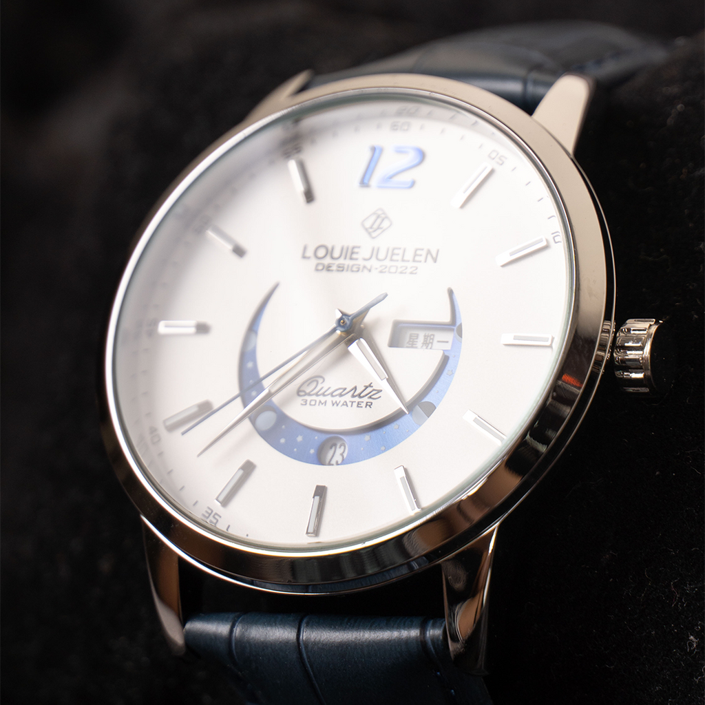 Elegante Uhr mit Mondphase