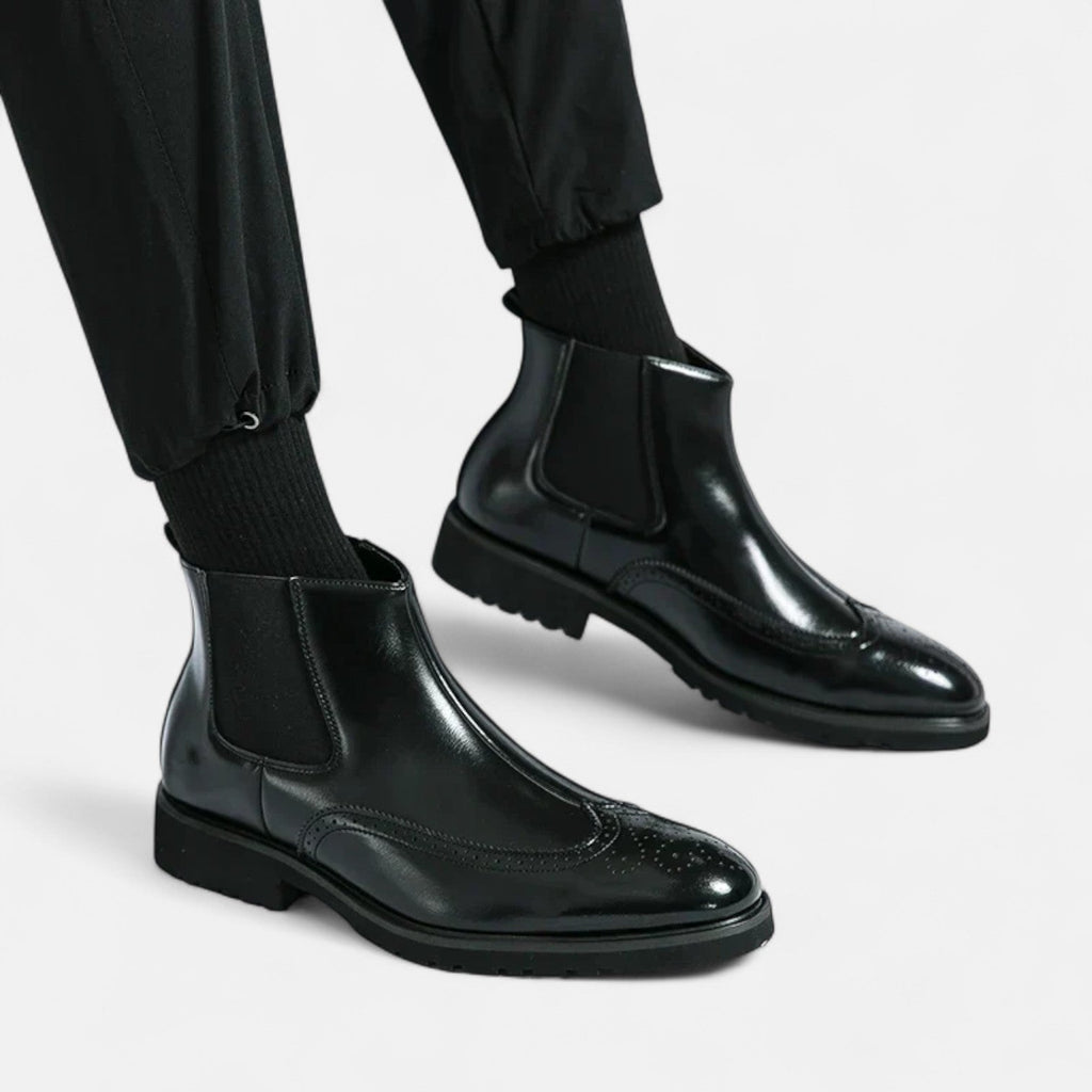 Marzio™ | Elegante Chelsea-Stiefel für Herren aus Kunstleder