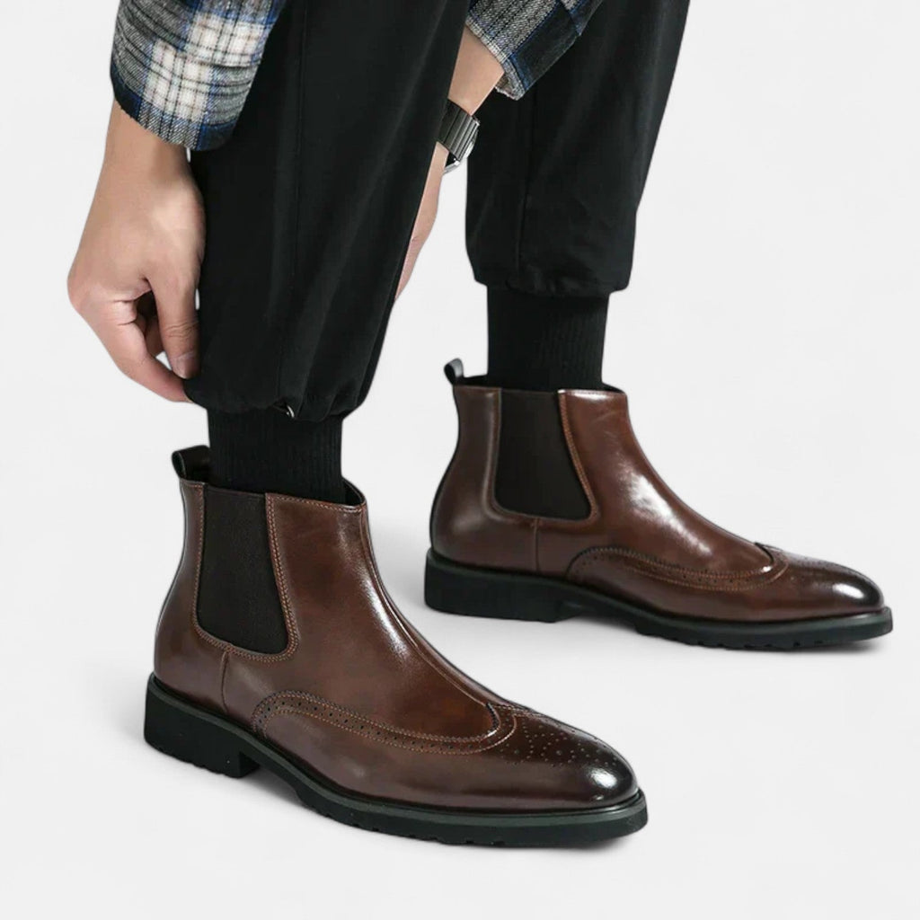 Marzio™ | Elegante Chelsea-Stiefel für Herren aus Kunstleder