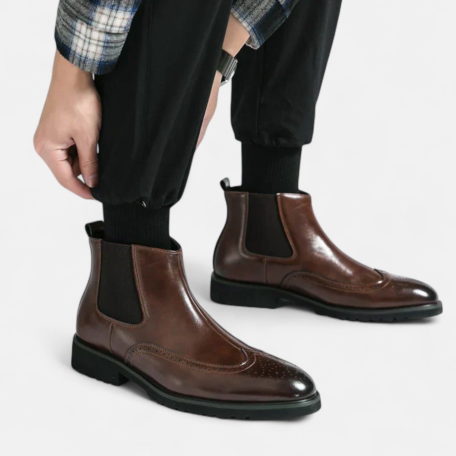 Marzio™ | Elegante Chelsea-Stiefel für Herren aus Kunstleder