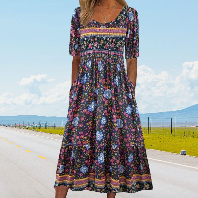 Sandra™ – Elegantes Boho-Kleid mit Print für Damen